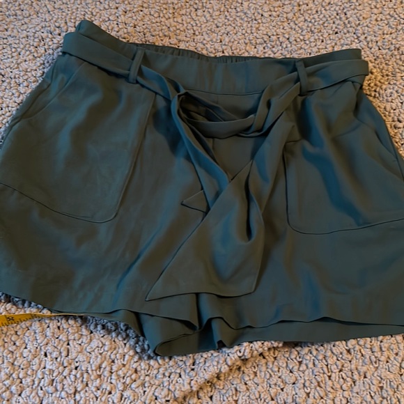 Adorable like new teal paper bag waist shorts. - Picture 1 of 7